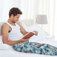 thumbnail image 5 of KLL Mens Pajama Pants for Men,Mens Lounge Pants,Funny Gifts for Men,Men's Pajama Bottoms-Sea Marine And Lighthouse, 5 of 5