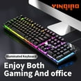 thumbnail image 3 of YINDIAO Keyboard Gaming Wired Laptop Desktops PC Computer Office Accessories Low Profile Gamer Keyboards With Numpad, 3 of 10