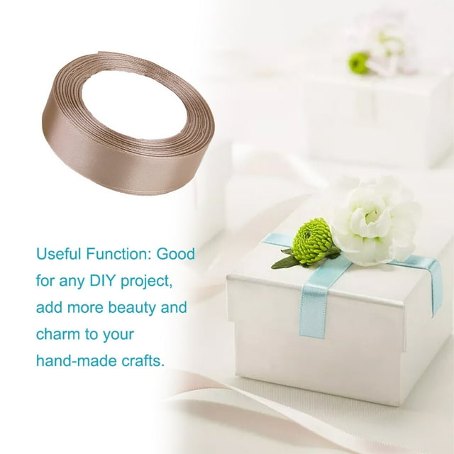 pitrice Gift Wrap Ribbon Wedding Clothes Making Supply Multi-color DIY Craft Accessories Festival Fabric Polyester Ribbons Box Ornaments Khaki 67