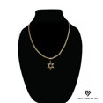 thumbnail image 1 of Collar de oro de 14 quilates con colgante de estrella david, el mejor regalo unisex para madre, padre, novia, novio, ella, él, collar de cadena marinera de 14 quilates de Aria Jeweler Daily, 1 of 5