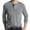 #Gray, variant on DPTALR George Men's Casual Round Neck Pullover Bottoming Shirt Solid Long Sleeve Pocket Button Sports,Gray,Big and Tall Men L