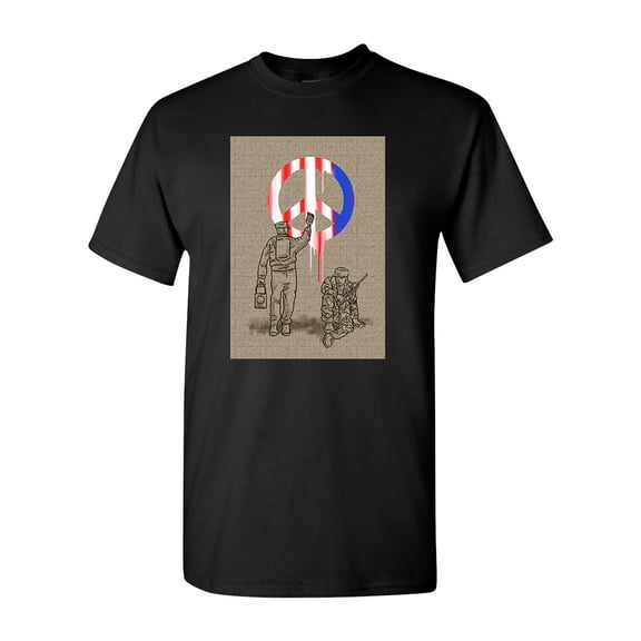 Peace Soldier Unity Tanya Ramsey Artworks Art DT Adult T-Shirt Tee