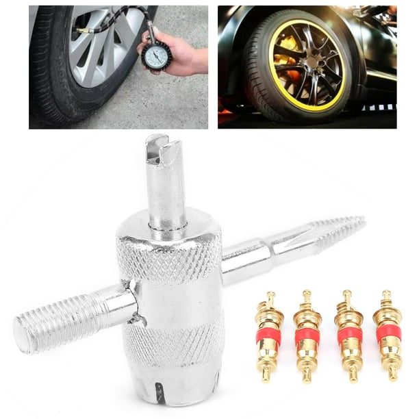 Monkey Grip 4-Way Valve Tool with Valve Cores - Easy to Use Tire Valve  Repair Kit in the Tire Repair Tools department at