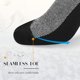 thumbnail image 3 of Xiao Hua Calcetines invisibles para hombre (paquete de 6), de algodón, de corte bajo, antideslizantes, de malla transpirable, talla 5.5-8.5, color blanco., 3 of 5