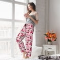 thumbnail image 4 of Uemuo Garden Gnomes Pattern Women's Wide Leg Palazzo Lounge Pants with Pockets Light Weight Loose Comfy Casual Pajama Pants-Small, 4 of 9