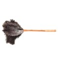 thumbnail image 1 of Fluffy Natural Ostrich Feather Duster Wooden Handle Household Cleaning Tool, 1 of 7