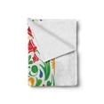 thumbnail image 2 of Letter J Soft Flannel Fleece Blanket, Initial Capital J with Tropical Nature Elements Leaves and Flowers Abstract Swirls, Cozy Plush for Indoor and Outdoor Use, 50" x 60", Multicolor, by Ambesonne, 2 of 6