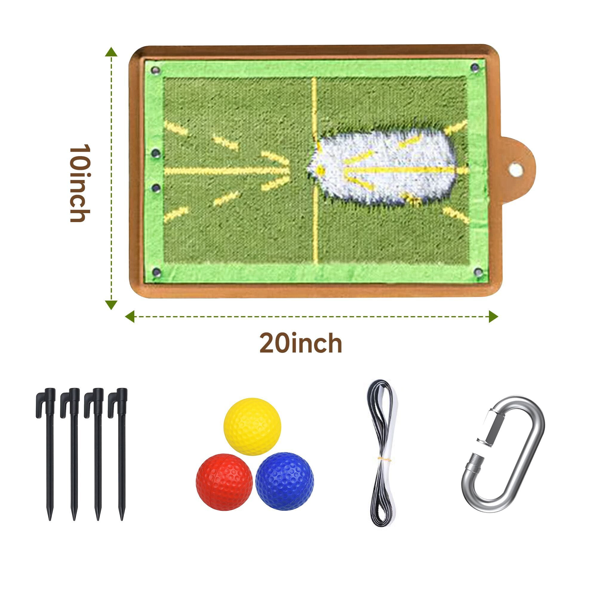 YCRJNB Golf Training Mat for Swing Detection Batting Ubuy Kuwait