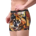 thumbnail image 2 of Balery Abstract Lion Painting Calzoncillos bóxer para hombre, ropa interior de algodón suave y transpirable con cinturilla de nailon-X-Large, 2 of 5