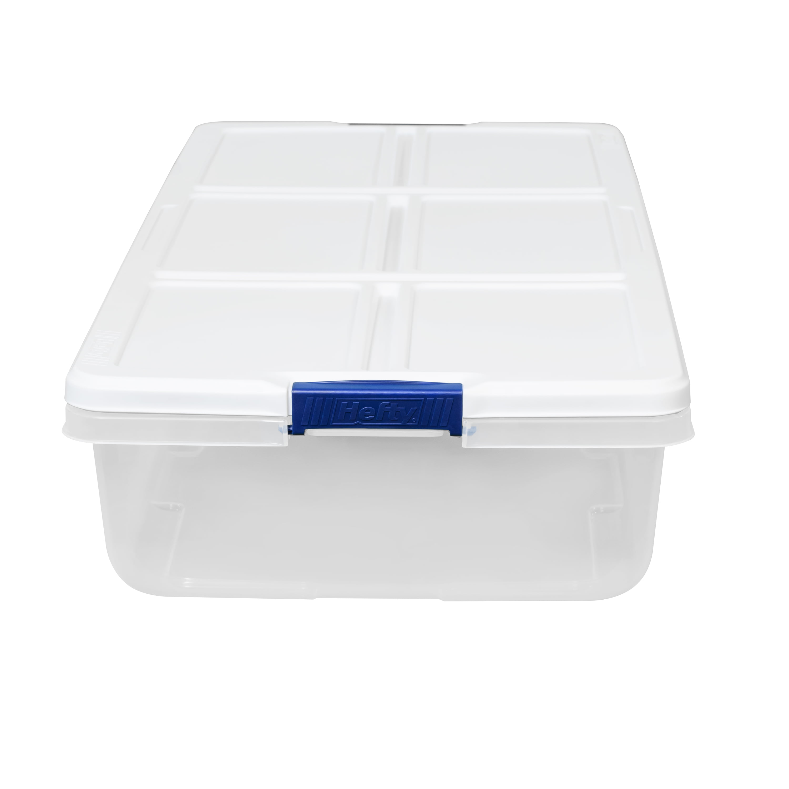 Hefty Large 13-Gallons (52-Quart) Clear Base with White Lid