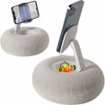 thumbnail image 1 of Soporte teléfono para con tazón para Aperitivos, Soporte para de Peluche, Almohada Ajustable para de 360° Altamente Ajustable con Tela de Felpa Suave con teléfono o Tablet de 4.7-13,A-blanco, 1 of 17