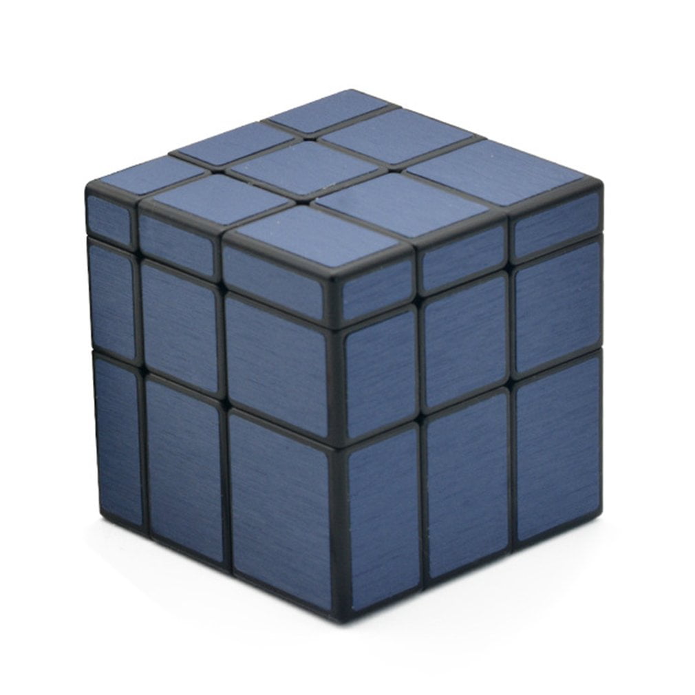 QiYi Magic Cube 3X3X3 Blue Mirror Cube Twist Magic Puzzle  Kids Toy ABS Game Toy