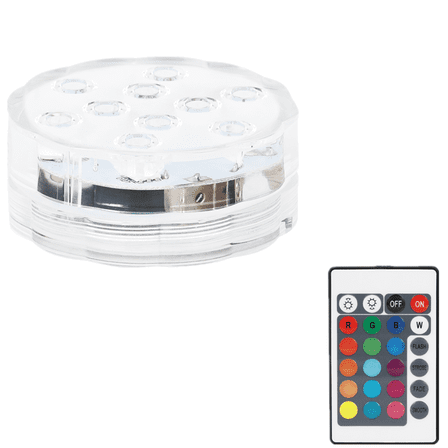 4PCS Submersible LED Lights Remote Control 16 Colors for Aquarium Pool Pond