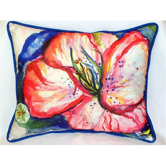 Betsy Drake Hibiscus Large Indoor & Outdoor Pillow 16 x 20