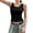 Black, variant on Womens Spring Summer Sleeveless Tank Tops Summer Knit Slim Fitted Blouse Side Ruched Basic Tees Shirts S-3XL