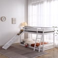 thumbnail image 6 of Tcbosik Twin Size Bunk Bed, Wooden Bed Frame with Ladder for Boys and Girls, No Box Spring Needed, Gray, 6 of 6