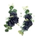 thumbnail image 2 of 2 guirnaldas de flores artificiales para arco de boda, flores artesanales colgantes, sillas decorativas Negro, 2 of 9