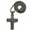 Other, variant on Iced Out Jet Black Cross Pendant 4mm 36" Franco Chain Necklace MP536BP