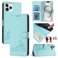 thumbnail image 2 of iPhone 11 PRO Case ,Cat PU Leather Crossbody Lanyard Strap RFID Magnetic Wallet Compatible with iPhone 11 PRO Cover, 2 of 5