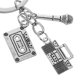 thumbnail image 4 of Llavero con micrófono colgante, llavero de música para amantes de la música, mini llavero con micrófono, llavero decorativo, colgante para bolso, mochila, llavero para recuerdo de fiesta, 4 of 4