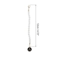 thumbnail image 2 of Unique Bargains 1 Pc Round Letter A Water Cup Pendant Black Alloy Imitation Pearl, 2 of 5
