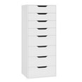thumbnail image 5 of Homfa Vertical 8 Drawer Dresser, 44.5’‘H Modern Drawers Dresser for Bedroom Living Room, White, 5 of 8