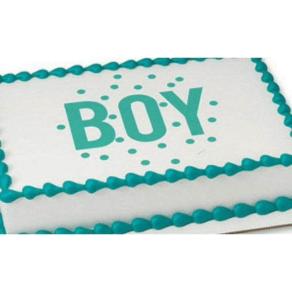Boy Edible Extra Large 8 x 10 Cake Decoration Topper Image