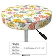 thumbnail image 2 of Goofa Boho Bunny Printed Stool Covers Round, Waterproof Round Bar Stool Covers Anti-Slip Round Bar Stool Seat Cover with Elastic Bands Durable -14 inch, 2 of 7