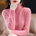 thumbnail image 5 of 100% Merino Wool Cashmere Sweater Women Knitted Sweater Turtleneck Long Sleeve Pullovers Autumn Winter Clothing Warm Jumper Tops, 5 of 5