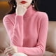 thumbnail image 5 of 100% Merino Wool Cashmere Sweater Women Knitted Sweater Turtleneck Long Sleeve Pullovers Autumn Winter Clothing Warm Jumper Tops, 5 of 5