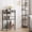 Black(3 Tier), variant on SENYUM Upgrade Bar Cart, Serving Cart for Home, Drink Cart, Mobile Kitchen Shelf with Wine Rack and Glass Holder, Rolling Beverage Cart