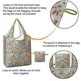 thumbnail image 4 of 5 Pack Foldable Shopping Bag,Gray Christmas Icon Pattern Reusable Grocery Bags with Pockets,Large Reusable Tote Bags with Handles Waterproof & Lightweight, 4 of 6