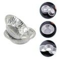thumbnail image 3 of 400 Uds. Bandejas para tarta de huevo, bandejas para tarta de papel de aluminio, Mini bandejas para tarta, bandeja para hornear pasteles, láminas para tarta, plato de pastelería, 3 of 5