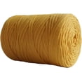 thumbnail image 1 of Granjero Gordo Hilo de color sólido de 250 g (8,1 oz) para tejer a crochet, para hacer bolsas de crochet, cúrcuma, 1 of 5