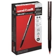 thumbnail image 1 of Bolígrafo Rollerball Uni-Ball Deluxe, 0,5 mm, tinta roja, paquete de 12, 1 of 7