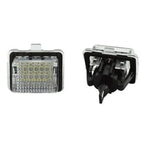 2Pcs For Mercedes LED Plate Light Upgrade 18W, 6500K White, 18 LEDs, Easy Fit for Various Models