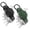 Black+Green, variant on WILLED 2 Pack Airtag Waterproof case with Key Organizer,Compact Key Holder for Apple Airtag,Silicone Keychain for AirTag - Includes Keyring to Attach Car Key Fob