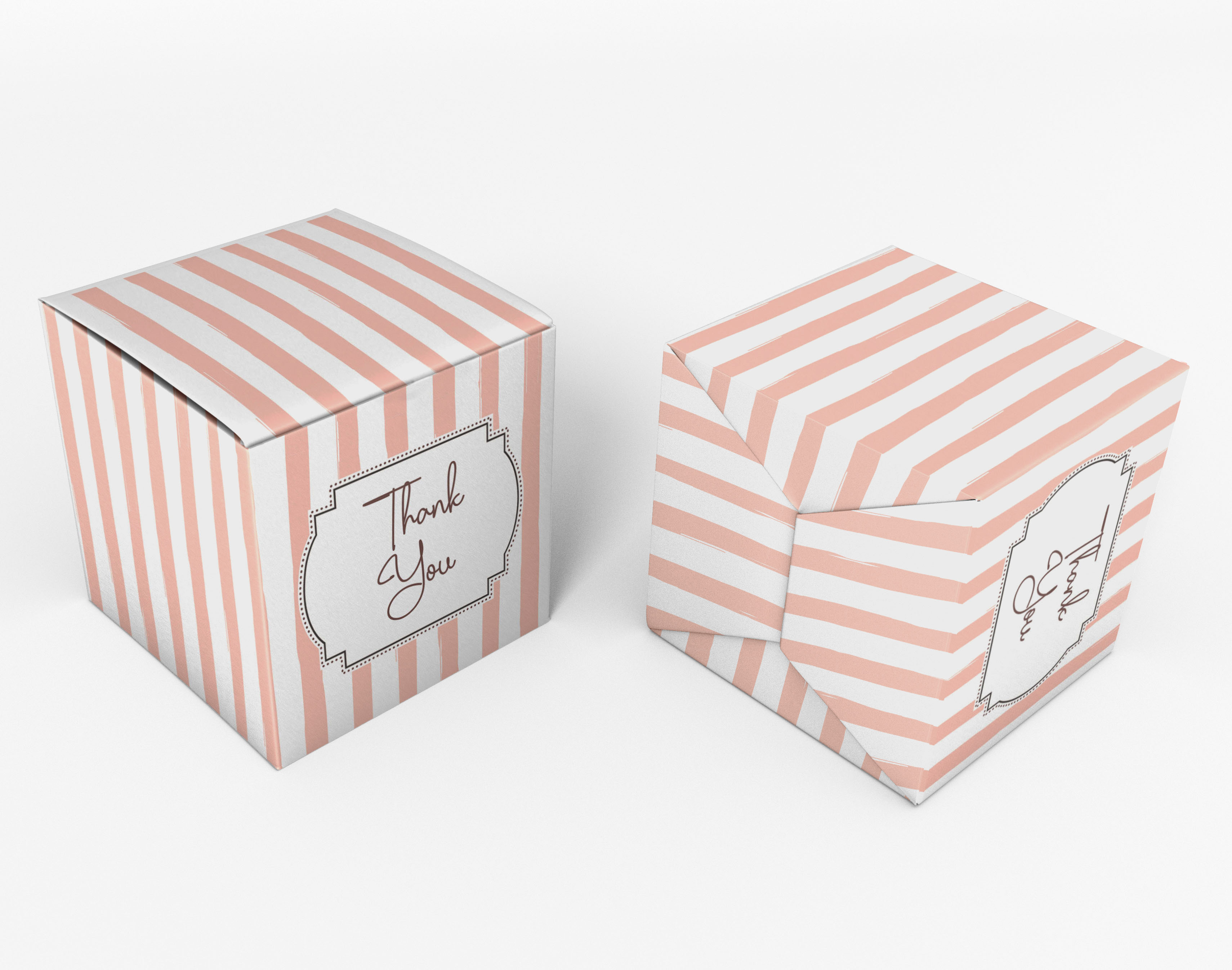 InkdotpotPaper Box -Mini Favor Box ForBaby Shower4x4x4 Inches Paper Gift Boxes, Candy Paper Box For Party Favors, Baby ShowerConfetti,Boy / GirlTheme- Pack Of 20