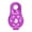 Purple, variant on 26kn Climbing Belt Pulley Fixed Mountaineer Rope Climbing Belt Pulley Outdoor Tools Ascending Equipment ,