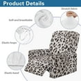 thumbnail image 5 of Psesaysky Grey Leopard Print Recliner Slipcovers with Arms 4 Pieces Lazyboy Recliner Chair Cover Home Decor Non Slip for Reclining Couches with Pockets, 5 of 7