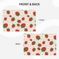 thumbnail image 3 of Placemats Set Of 4 / 6, Cute Strawberry Placemats For Dining Table Indoor/Outdoors Heat Resistant Washable Placemats 18" X 12", 3 of 8