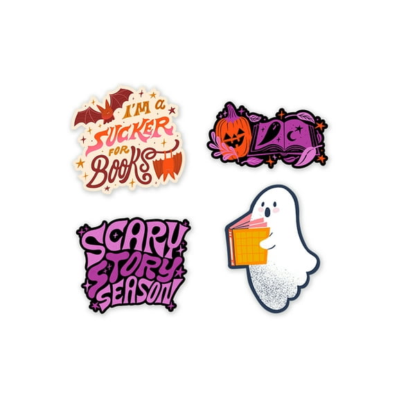 Halloween Scary Story Season Stickers - Sticker Set of 4, (Paperback)