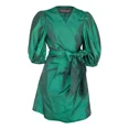 thumbnail image 1 of LE REUSSI Green Wrap Dress - Size: M, Made in USA., 1 of 1