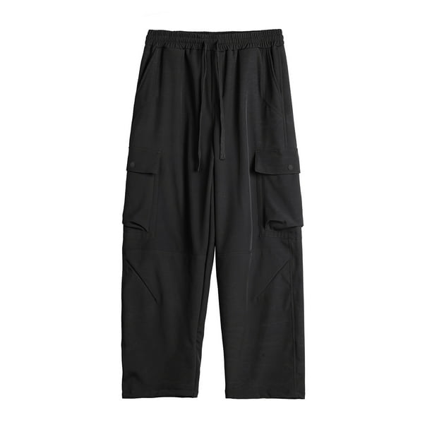 Kalauyu Men's Cargo Sweatpants Joggers Casual Pants with Pockets for Hiking Athletic