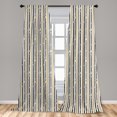 thumbnail image 4 of Ambesonne Casual Life Curtains, Everyday Belt and Chain, Pair of 28"x84", Dark Yellow and Charcoal Grey, 4 of 4