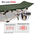 thumbnail image 7 of REDCAMP Folding Camping Cots for Adults Heavy Duty, 28" Extra Wide Sturdy Portable Sleeping Cot for Camp Office Use, Green, 7 of 7