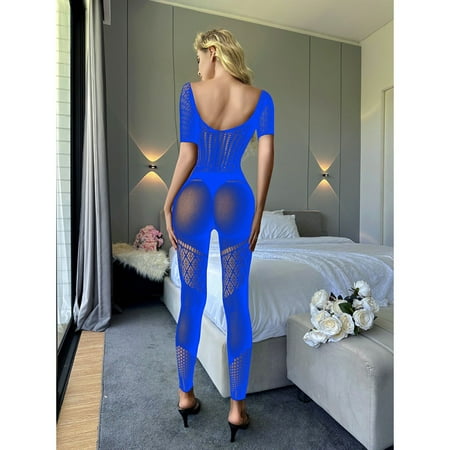 Generic One Piece Sexy Fishnet Clothes Sexy Lingerie Sexy Pajamas One-Piece Stockings Transparent Passion Fishnet Clothes Pajamas