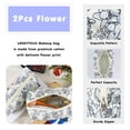 thumbnail image 4 of Bolsa de maquillaje URSKYTOUS Floral Algodón Acolchado Black Flower x2, 4 of 7