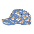 thumbnail image 5 of Daiia Corgi print Baseball Cap Men Women Golf Dad Hat Adjustable Original Classic Low Profile Hat Unconstructed Plain Cap, 5 of 9