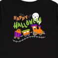 thumbnail image 4 of Inktastic Happy Halloween- Train with Pumpkins, Bats, Cat,and Ghost Boys or Girls Long Sleeve Toddler T-Shirt, 4 of 5
